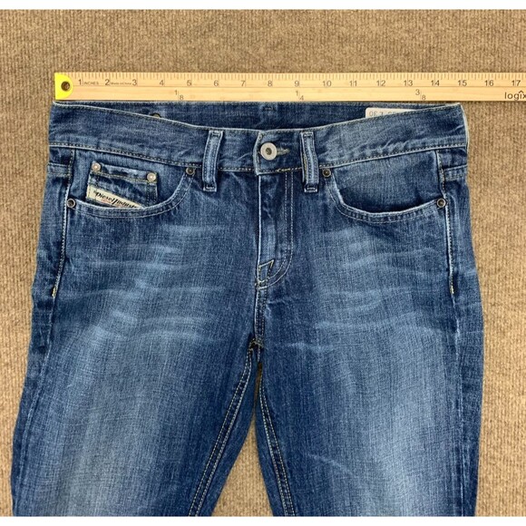 Vintage Diesel Jeans Womens 26 Bootcut Riden Low Rise 100% Cotton Whisker Denim - Picture 5 of 12